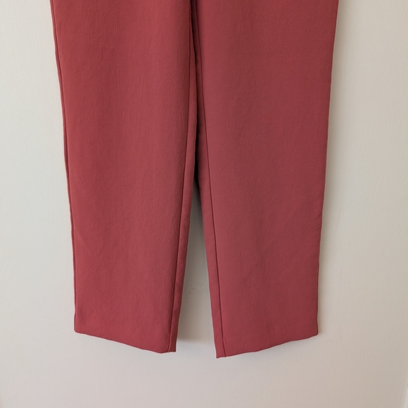 Aritzia Wilfred Womens 0 Pink Crepe Trouser Dress Pants Preppy Academia Classic - Picture 2 of 8